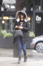 NINA DOBREV on Her 29th Birthday Heading to Drybar in Los Angeles 01/09/2018