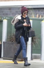NINA DOBREV on Her 29th Birthday Heading to Drybar in Los Angeles 01/09/2018