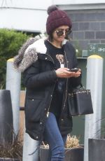 NINA DOBREV on Her 29th Birthday Heading to Drybar in Los Angeles 01/09/2018