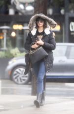 NINA DOBREV on Her 29th Birthday Heading to Drybar in Los Angeles 01/09/2018