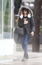 NINA DOBREV on Her 29th Birthday Heading to Drybar in Los Angeles 01/09/2018