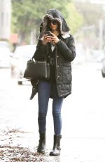 NINA DOBREV on Her 29th Birthday Heading to Drybar in Los Angeles 01/09/2018