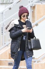 NINA DOBREV on Her 29th Birthday Heading to Drybar in Los Angeles 01/09/2018