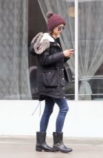 NINA DOBREV on Her 29th Birthday Heading to Drybar in Los Angeles 01/09/2018