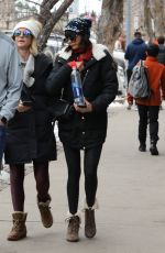 NINA DOBREV Out and About in Aspen 01/01/2018