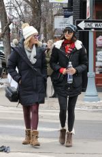 NINA DOBREV Out and About in Aspen 01/01/2018