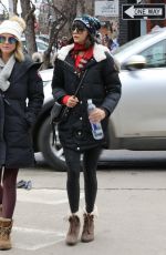 NINA DOBREV Out and About in Aspen 01/01/2018