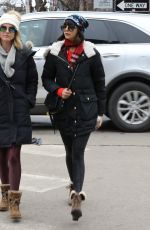 NINA DOBREV Out and About in Aspen 01/01/2018