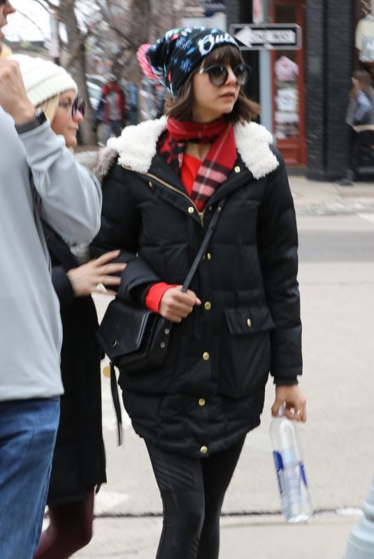 NINA DOBREV Out and About in Aspen 01/01/2018
