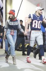 OLIVIA CULPO at Patriots vs Jaguars Game in Foxborough 01/21/2018