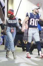 OLIVIA CULPO at Patriots vs Jaguars Game in Foxborough 01/21/2018