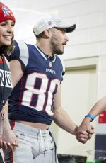 OLIVIA CULPO at Patriots vs Jaguars Game in Foxborough 01/21/2018