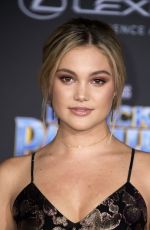 OLIVIA HOLT at Black Panther Premiere in Hollywood 01/29/2018