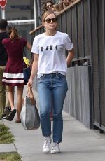 OLIVIA WILDE in Jeans Out with a Friend in West Hollywood 01/30/2018