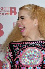 PALOMA FAITH Performs at Brit Awards Nominations Launch Party in London 01/13/2018