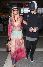 PARIS HILTON and Chris Zylka at LAX Airport in Los Angeles 01/24/2018