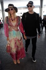 PARIS HILTON and Chris Zylka at LAX Airport in Los Angeles 01/24/2018