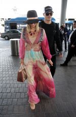 PARIS HILTON and Chris Zylka at LAX Airport in Los Angeles 01/24/2018