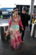 PARIS HILTON and Chris Zylka at LAX Airport in Los Angeles 01/24/2018