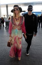 PARIS HILTON and Chris Zylka at LAX Airport in Los Angeles 01/24/2018