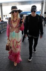 PARIS HILTON and Chris Zylka at LAX Airport in Los Angeles 01/24/2018