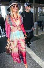 PARIS HILTON and Chris Zylka at LAX Airport in Los Angeles 01/24/2018