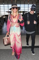 PARIS HILTON and Chris Zylka at LAX Airport in Los Angeles 01/24/2018