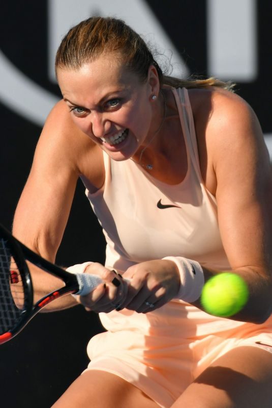 PETRA KVITOVA at Australian Open Tennis Tournament in Melbourne 01/16/2018