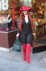 PHOEBE PRICE Out and About in Beverly Hills 01/04/2018