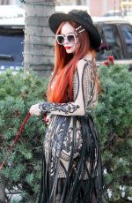 PHOEBE PRICE Out and About in Beverly Hills 01/11/2018