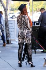 PHOEBE PRICE Out and About in Beverly Hills 01/11/2018