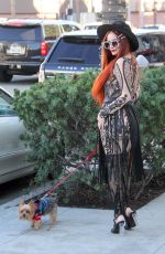 PHOEBE PRICE Out and About in Beverly Hills 01/11/2018