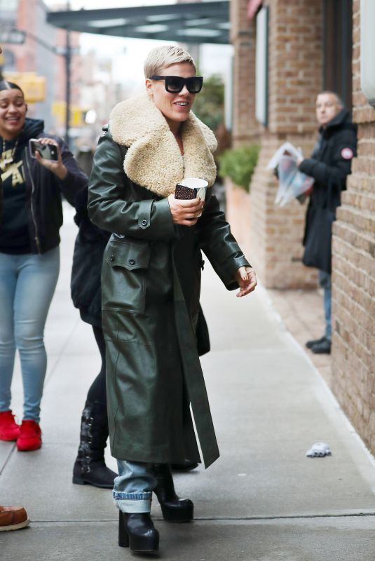 PINK Arrives at Her Hotel in New York 01/28/2018
