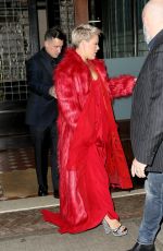 PINK Leaves Her Hotel in New York 01/27/2018
