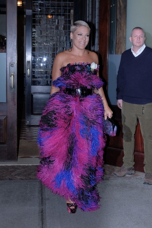 PINK Leaves Her Hotel in New York 01/28/2018