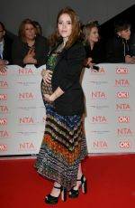 Pregnant ANGLEA SCANLON at National Television Awards in London 01/23/2018