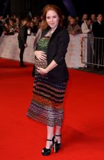 Pregnant ANGLEA SCANLON at National Television Awards in London 01/23/2018