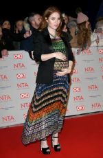 Pregnant ANGLEA SCANLON at National Television Awards in London 01/23/2018