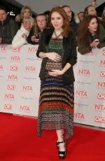 Pregnant ANGLEA SCANLON at National Television Awards in London 01/23/2018