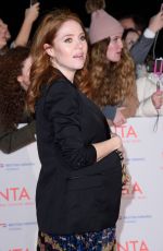 Pregnant ANGLEA SCANLON at National Television Awards in London 01/23/2018