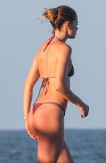 Pregnant CANDICE SWANEPOEL and DOUTZEN KROES in Bikinis at a Beach in Bahia 01/07/2018