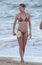 Pregnant CANDICE SWANEPOEL and DOUTZEN KROES in Bikinis at a Beach in Bahia 01/07/2018