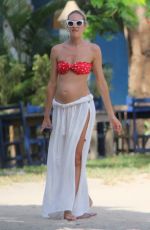 Pregnant CANDICE SWANEPOEL in Bikini on Vacation in Trancoso 01/02/2018