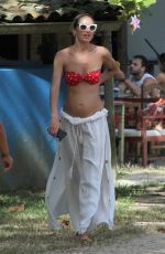 Pregnant CANDICE SWANEPOEL in Bikini on Vacation in Trancoso 01/02/2018