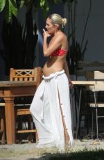Pregnant CANDICE SWANEPOEL in Bikini on Vacation in Trancoso 01/02/2018