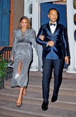 Pregnant CHRISSY TEIGEN and John Legend Heading to Grammy