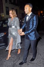 Pregnant CHRISSY TEIGEN and John Legend Heading to Grammy