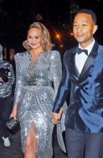 Pregnant CHRISSY TEIGEN and John Legend Heading to Grammy