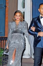 Pregnant CHRISSY TEIGEN and John Legend Heading to Grammy