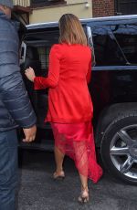 Pregnant CHRISSY TEIGEN Heading to Tonight Show Starring Jimmy Fallon in New York 01/30/2018